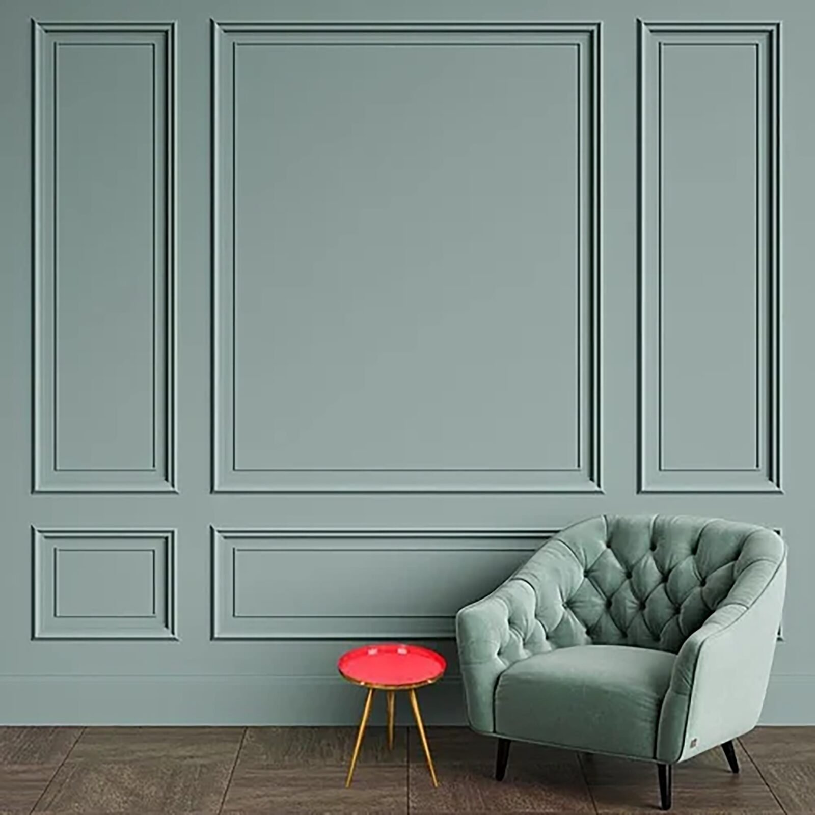 Wall moulding and panelling detail in a Delhi NCR interior (10)